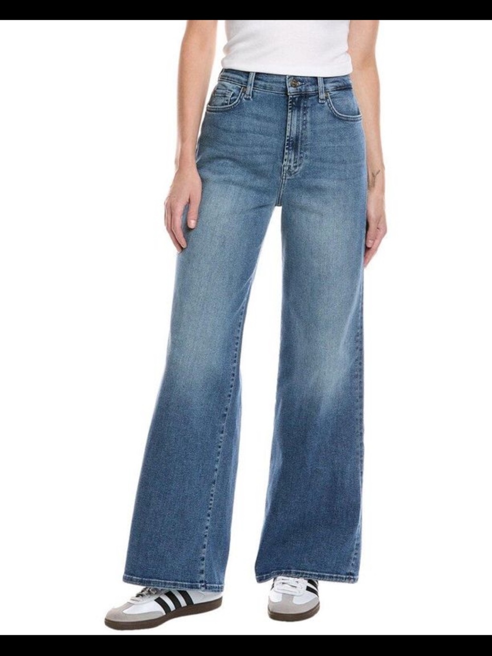 7 For All Mankind Ultra High Rise Jo Yorktown Wide Leg Jeans Size 26